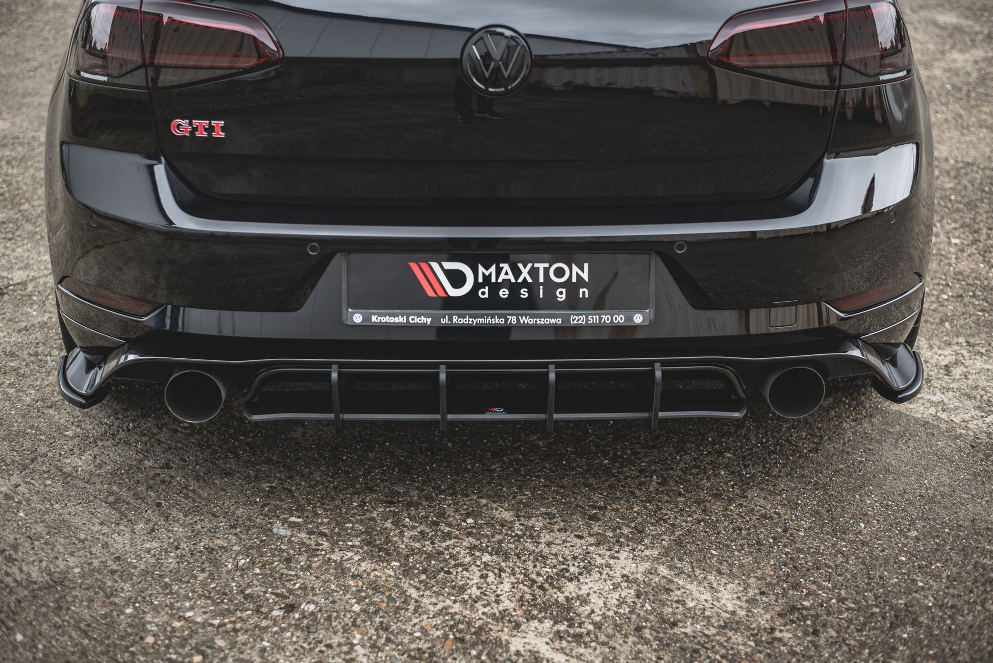 Maxton Design Street Pro Diffusore Post. - Volkswagen Golf GTI TCR Mk7 Facelift