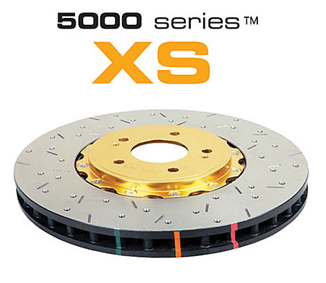 DBA DBA52604GLDXS - 5000 series - Crossed Drilled & Slotted 2-Piece Gold Hat