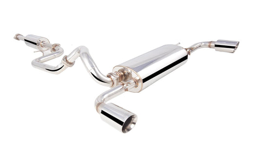 Xforce 2.5" Cat-Back System with Varex Middle Muffler, 304 Stainless Steel